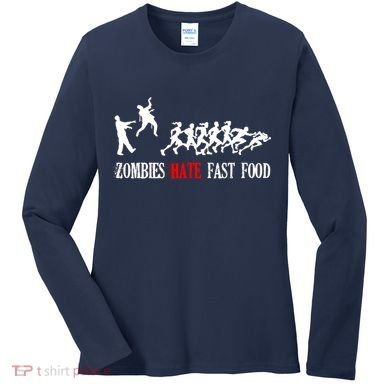 Zombies Eat Brains You'll Be Fine Women's Long Sleeve Shirt