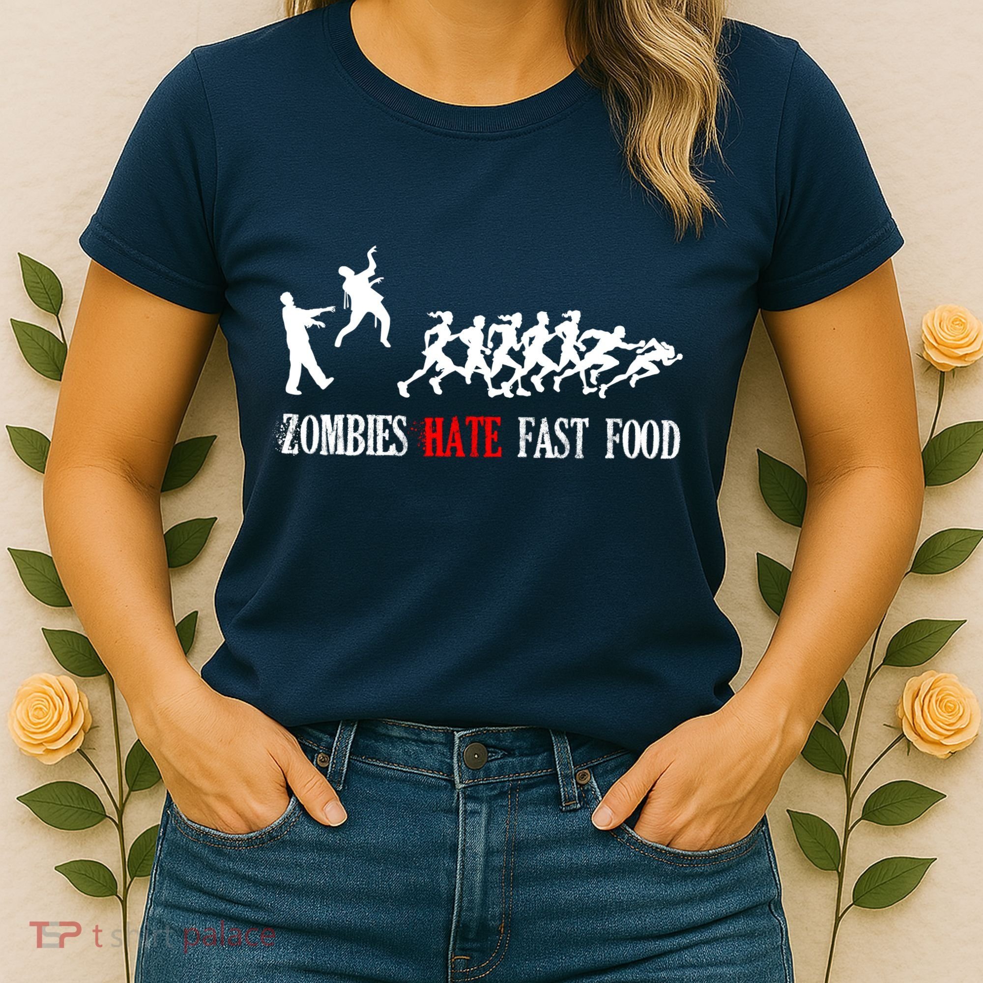 Zombies Eat Brains You'll Be Fine Women's T-Shirt