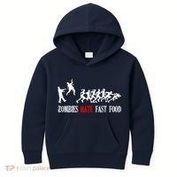 Zombies Eat Brains You'll Be Fine Kids Hoodie thumb 0