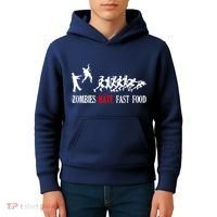 Zombies Eat Brains You'll Be Fine Kids Hoodie thumb 4