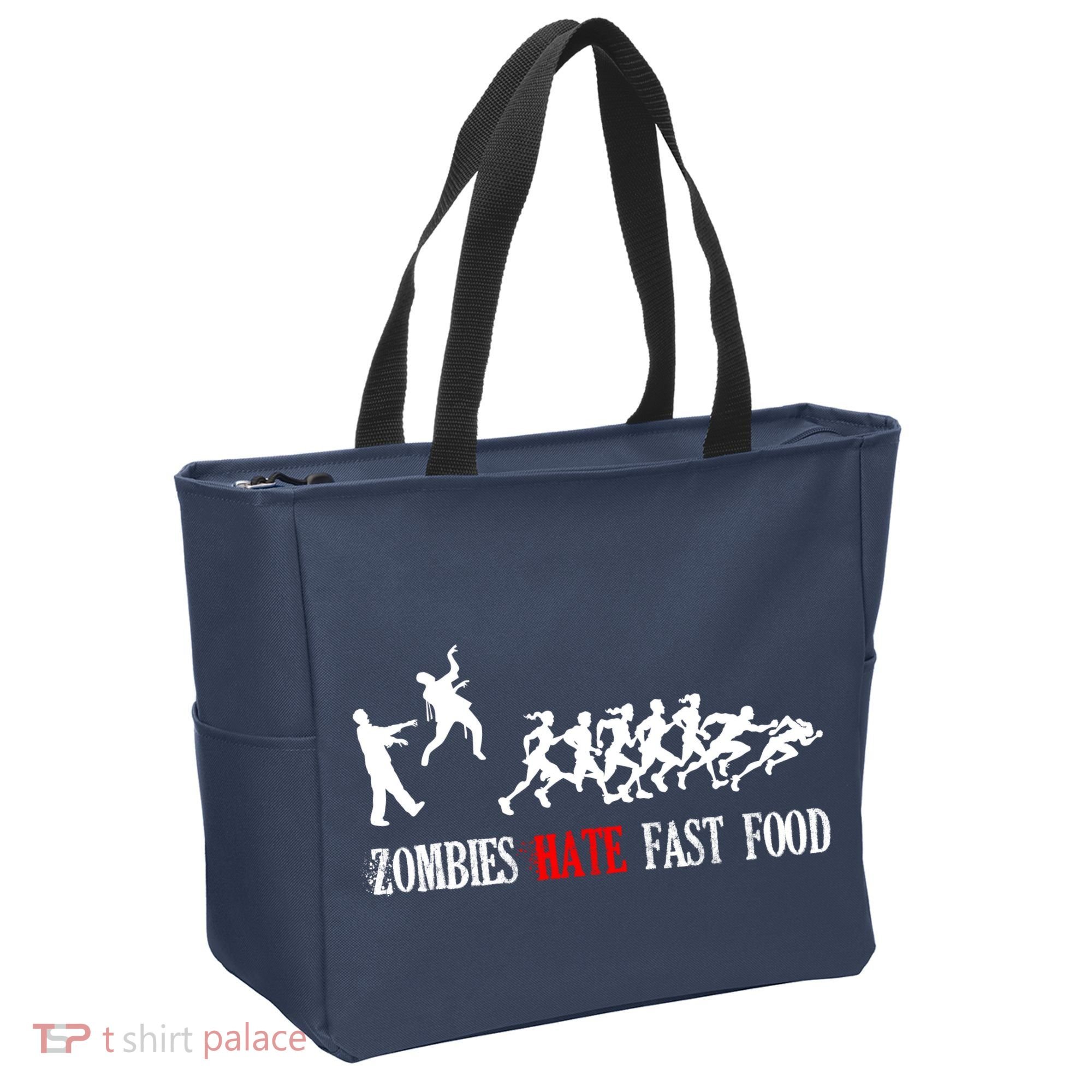 Zombies Eat Brains You'll Be Fine Tote Bag