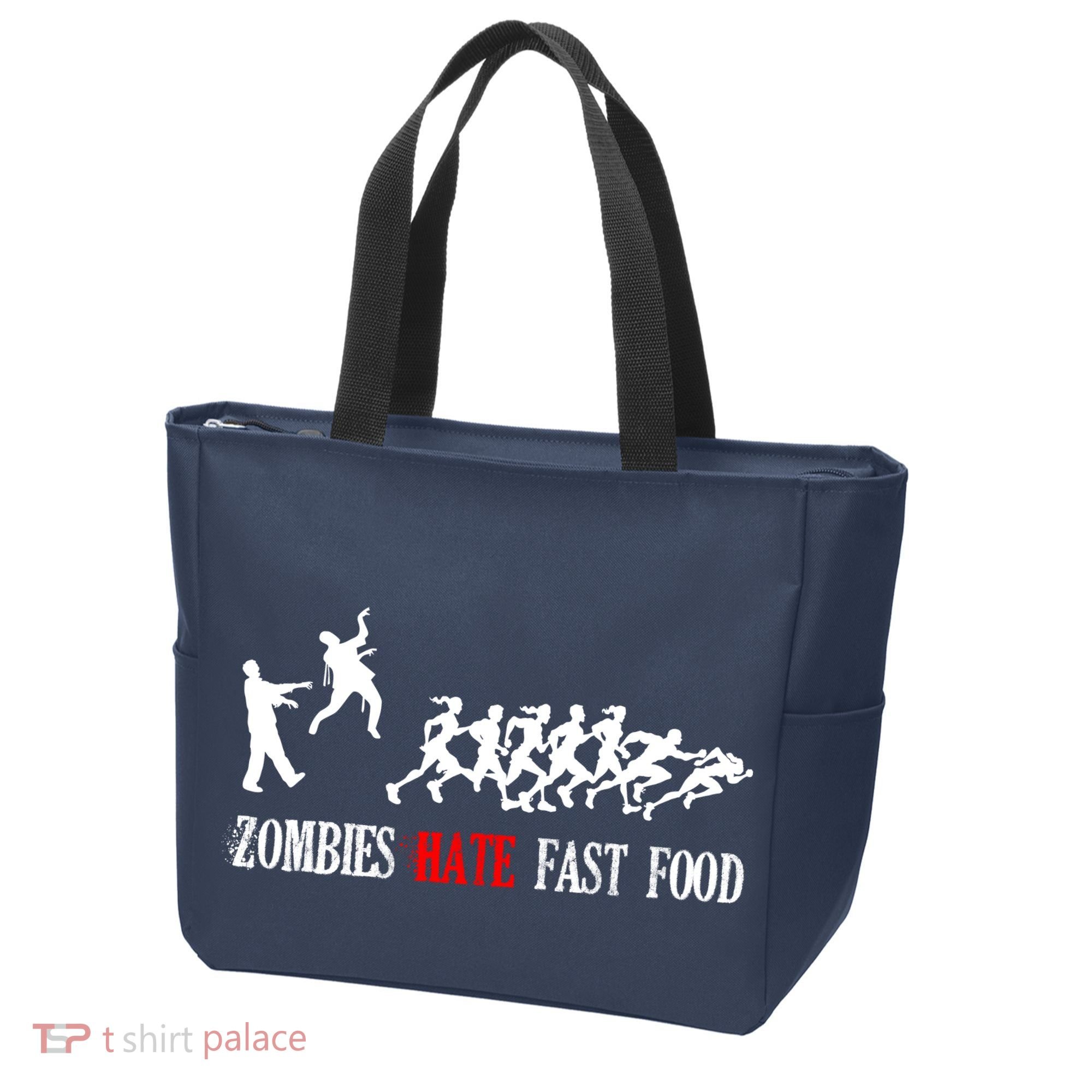 Zombies Eat Brains You'll Be Fine Tote Bag