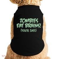 Zombies Eat Brains! (You're Safe) Doggie Tank thumb 0