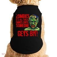Zombies It's All Fun and Games Doggie Tank thumb 0