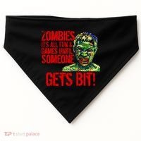 Zombies It's All Fun and Games USA-Made Doggie Bandana thumb 0