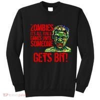 Zombies It's All Fun and Games Sweatshirt thumb 0