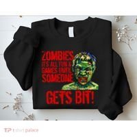 Zombies It's All Fun and Games Sweatshirt thumb 2