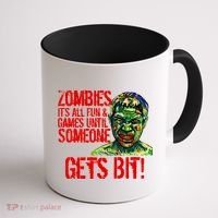 Zombies It's All Fun and Games Coffee Mug thumb 1