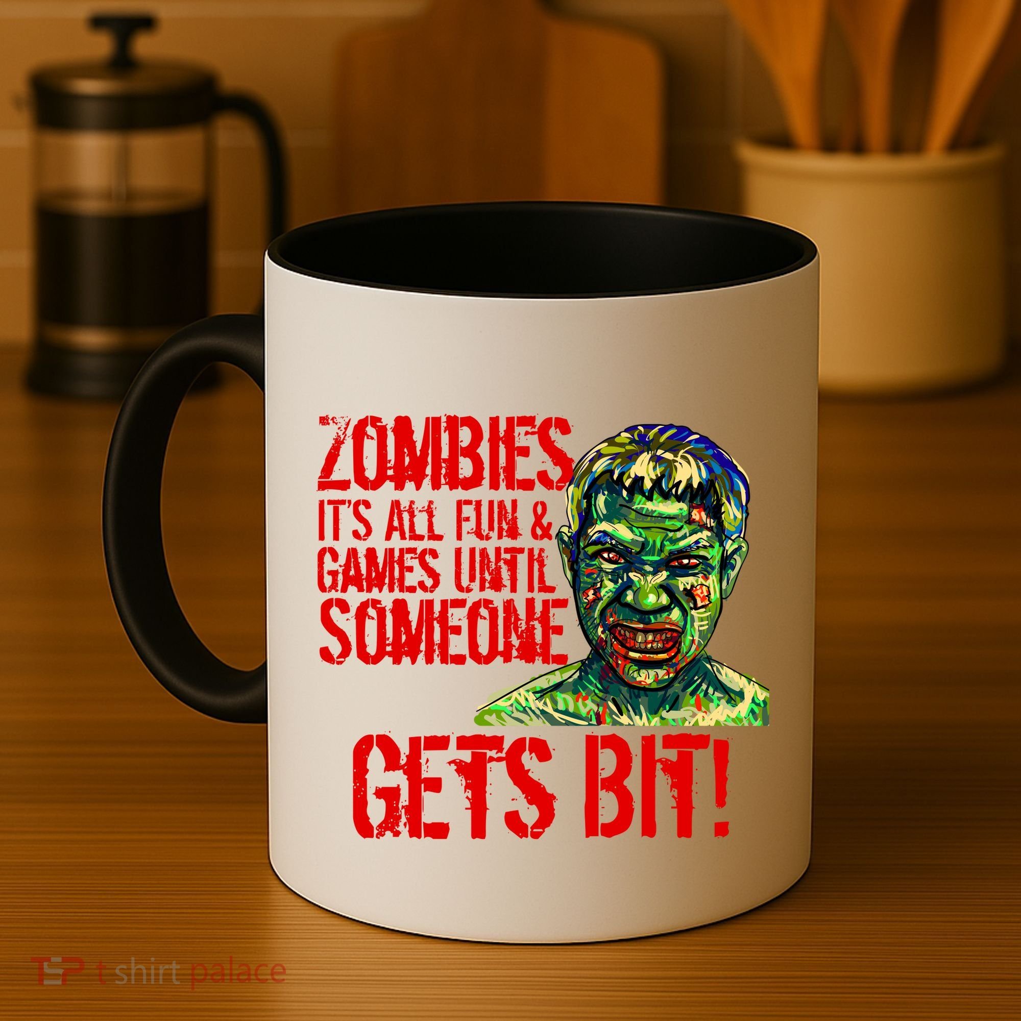 Zombies It's All Fun and Games Coffee Mug