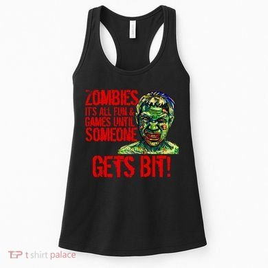 Zombies It's All Fun and Games Women's Tank Top