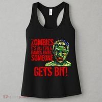 Zombies It's All Fun and Games Women's Tank Top thumb 3