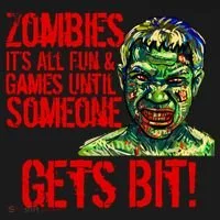 Zombies It's All Fun and Games Baby Bodysuit thumb 2