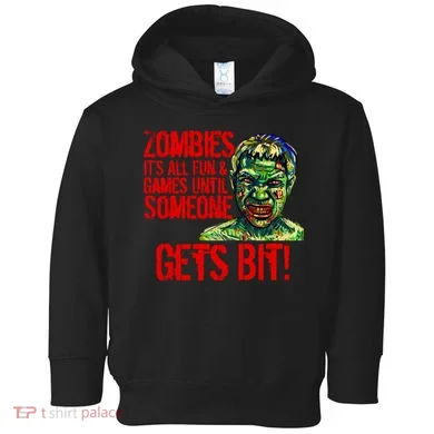 Zombies It's All Fun and Games Toddler Hoodie