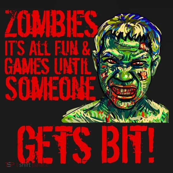 Zombies It's All Fun and Games Toddler Hoodie