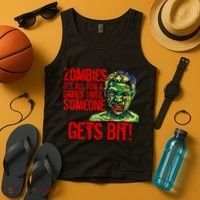 Zombies It's All Fun and Games Tank Top thumb 4