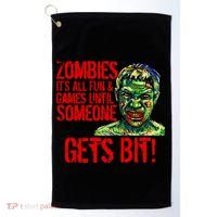 Zombies It's All Fun and Games Golf Towel thumb 0