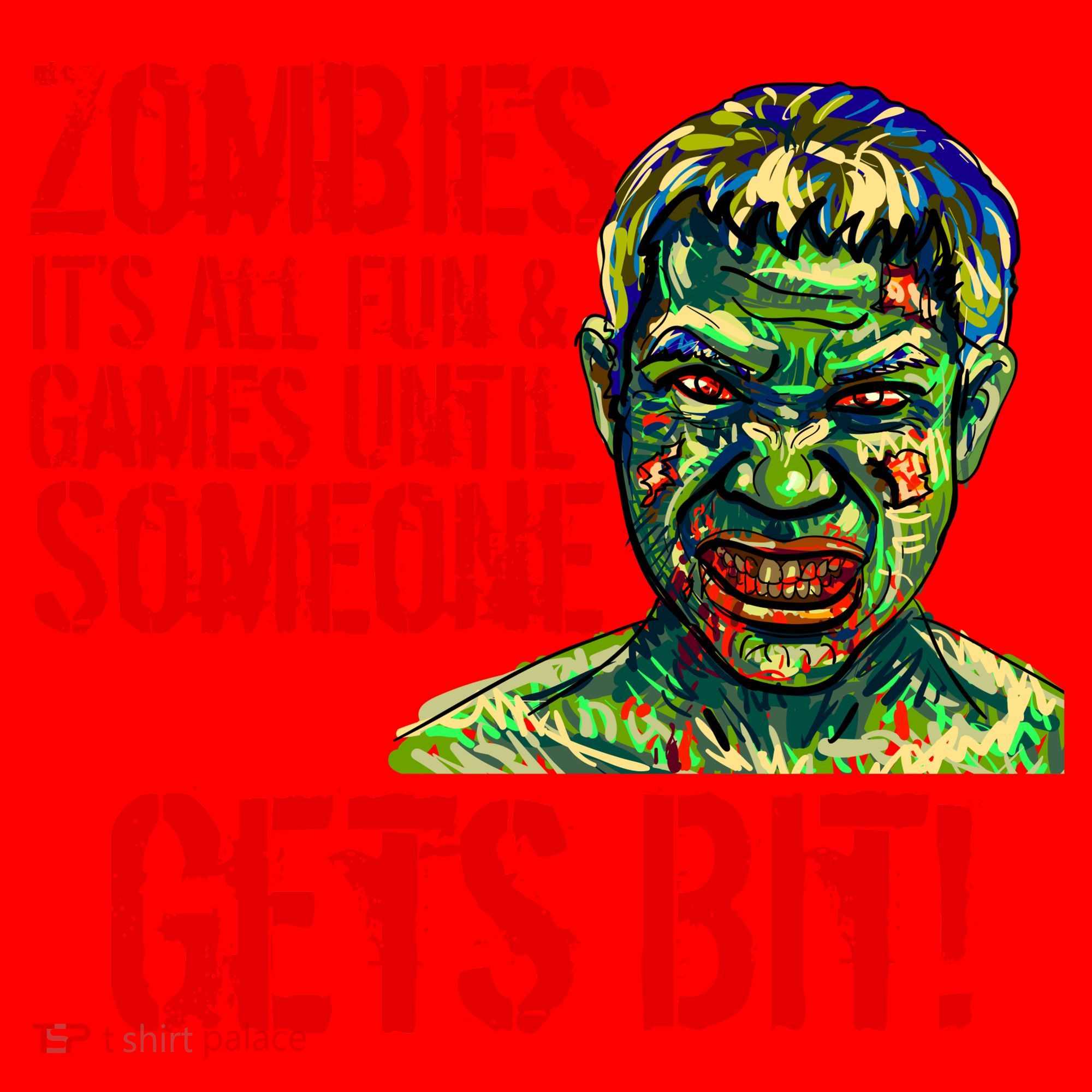 Zombies It's All Fun and Games Santa Hat