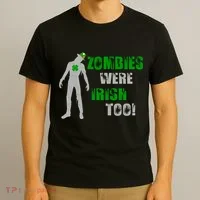 Zombies Were Irish Too Funny T-Shirt thumb 3