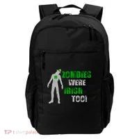 Zombies Were Irish Too Funny Backpack thumb 0