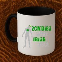 Zombies Were Irish Too Funny Coffee Mug thumb 2