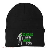Zombies Were Irish Too Funny Beanie thumb 0