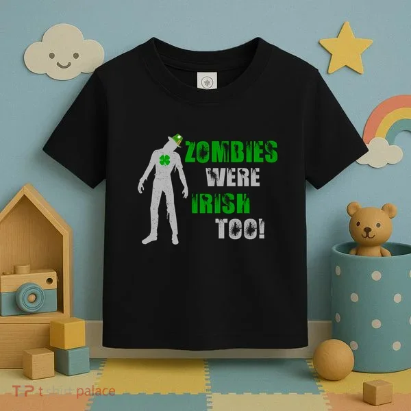 Zombies Were Irish Too Funny Toddler T-Shirt