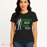 Zombies Were Irish Too Funny Women's T-Shirt thumb 4