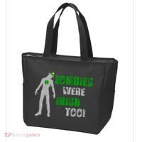 Zombies Were Irish Too Funny Tote Bag thumb 3