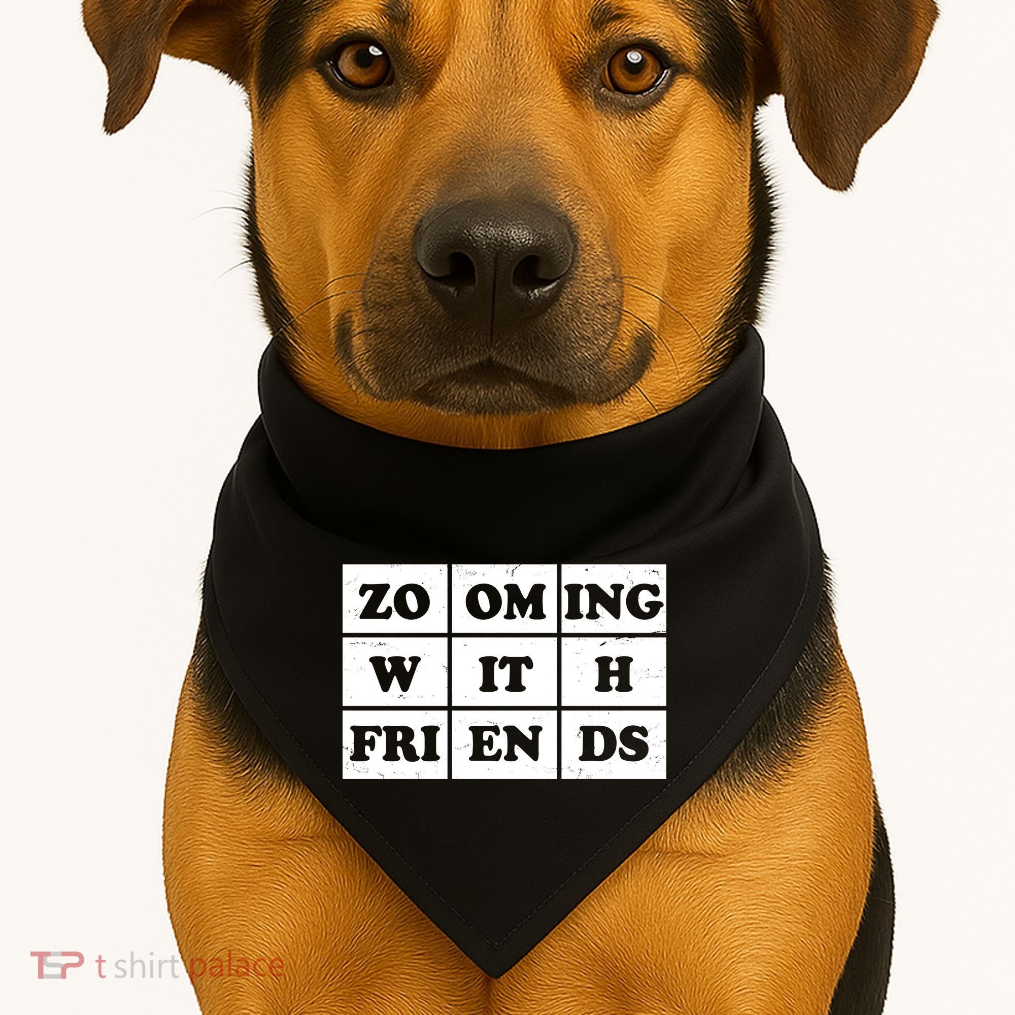 Zooming With Friends USA-Made Doggie Bandana