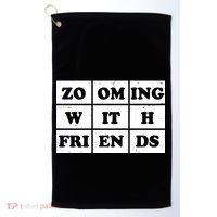 Zooming With Friends Golf Towel thumb 0