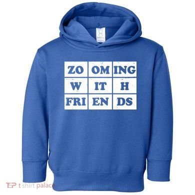 Zooming With Friends Toddler Hoodie