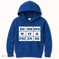 Zooming With Friends Kids Hoodie thumb 0