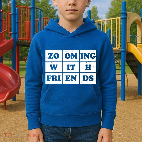 Zooming With Friends Kids Hoodie
