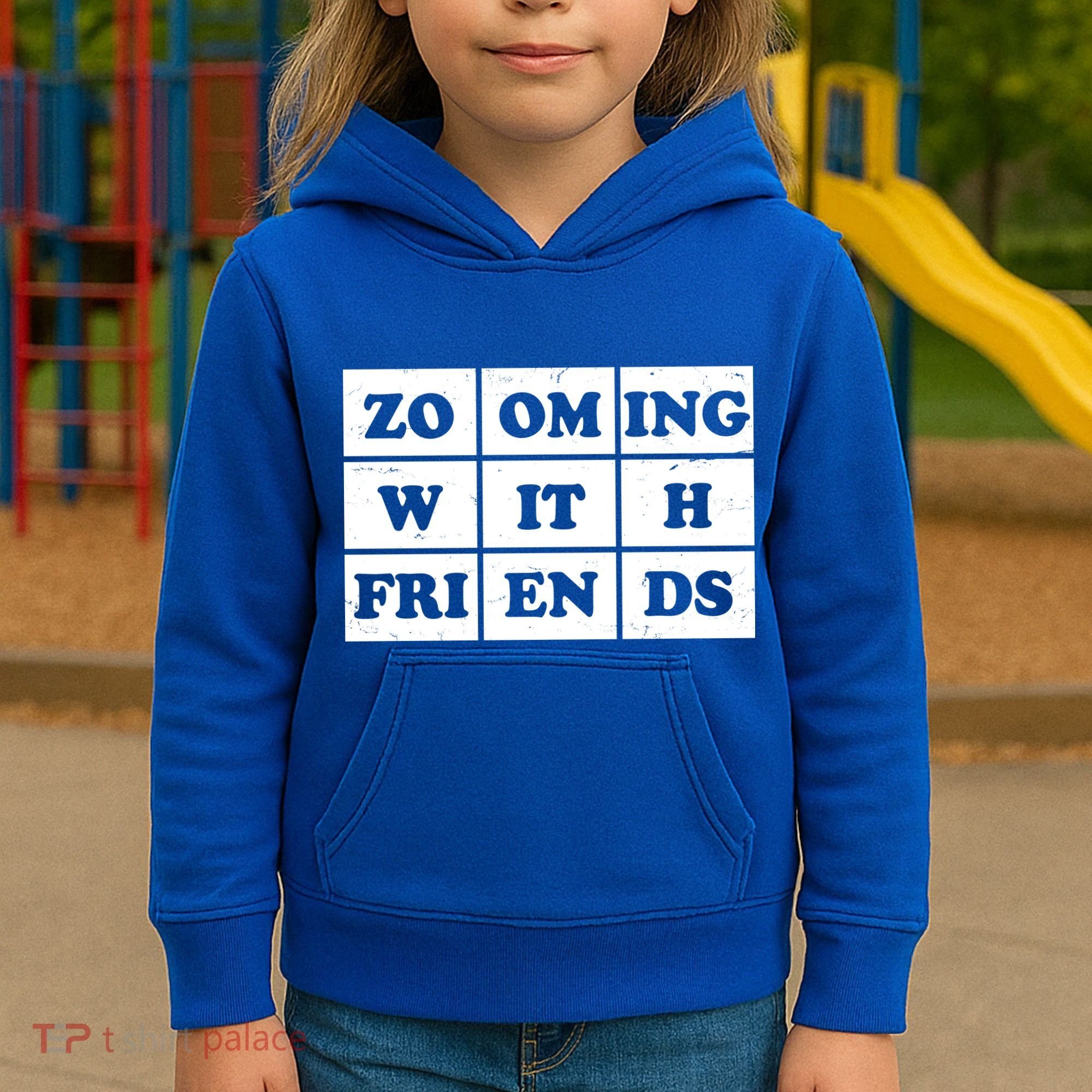 Zooming With Friends Kids Hoodie