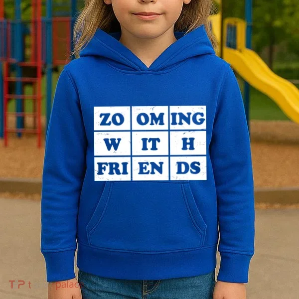 Zooming With Friends Kids Hoodie