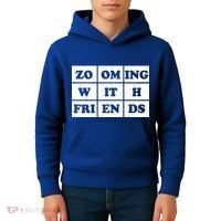 Zooming With Friends Kids Hoodie thumb 4