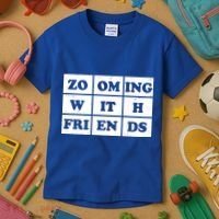 Zooming With Friends Kids T-Shirt thumb 3