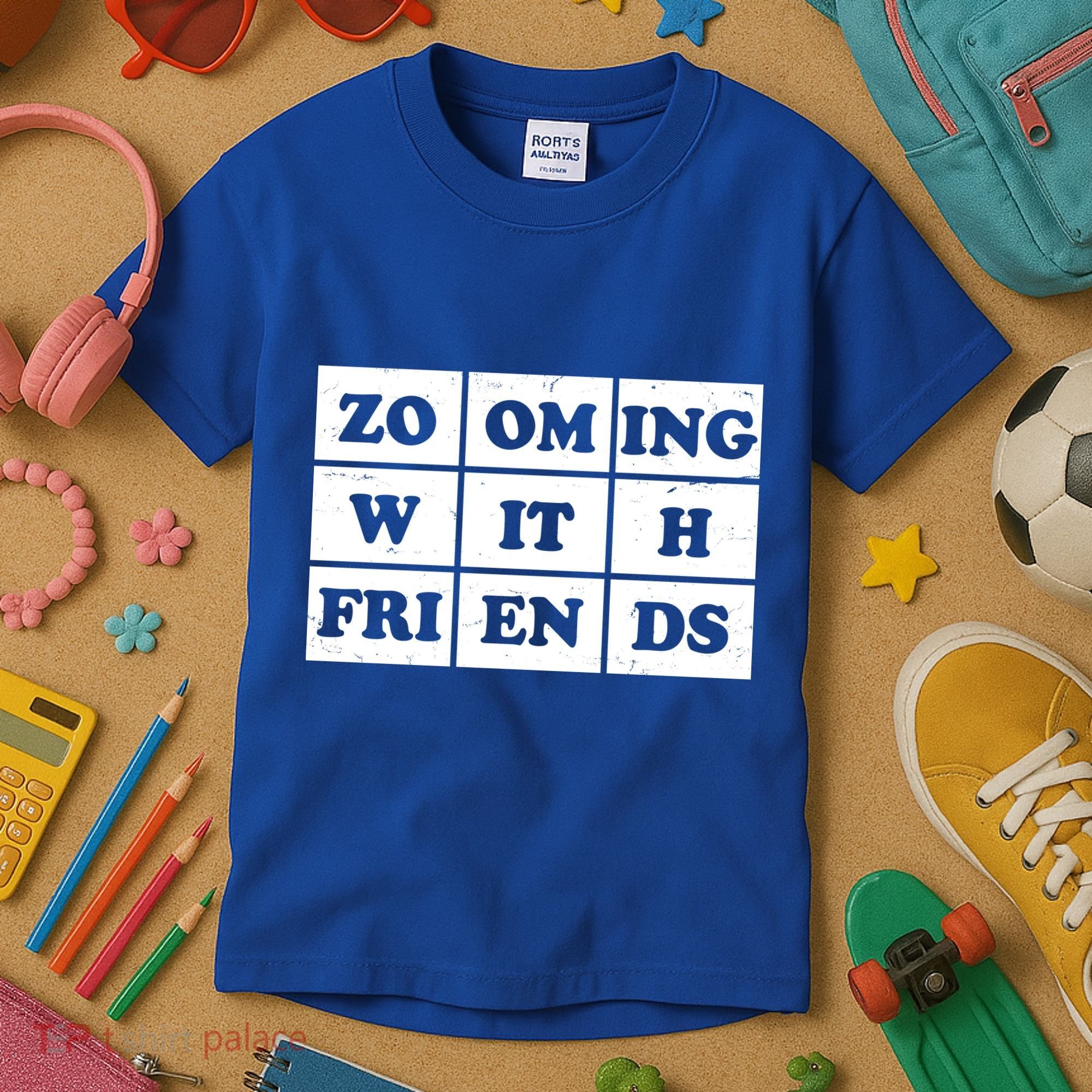 Zooming With Friends Kids T-Shirt