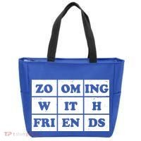 Zooming With Friends Tote Bag thumb 0