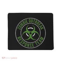 Zombie Outbreak Response Team Halloween Apocalypse Gas Mask Mousepad thumb 0
