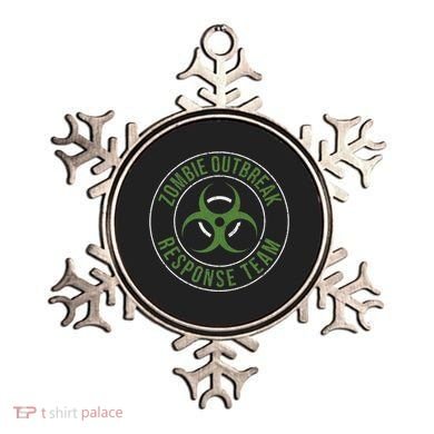Zombie Outbreak Response Team Halloween Apocalypse Gas Mask Ornament