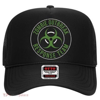 Zombie Outbreak Response Team Halloween Apocalypse Gas Mask Hat