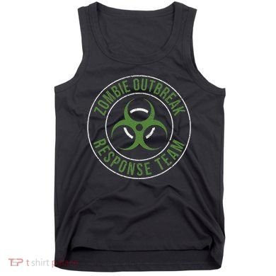 Zombie Outbreak Response Team Halloween Apocalypse Gas Mask Tank Top