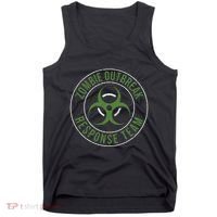 Zombie Outbreak Response Team Halloween Apocalypse Gas Mask Tank Top thumb 0
