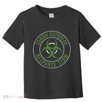 Zombie Outbreak Response Team Halloween Apocalypse Gas Mask Toddler T-Shirt thumb 0