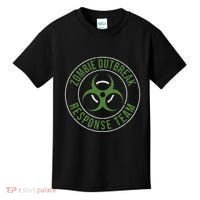Zombie Outbreak Response Team Halloween Apocalypse Gas Mask Kids T-Shirt thumb 0