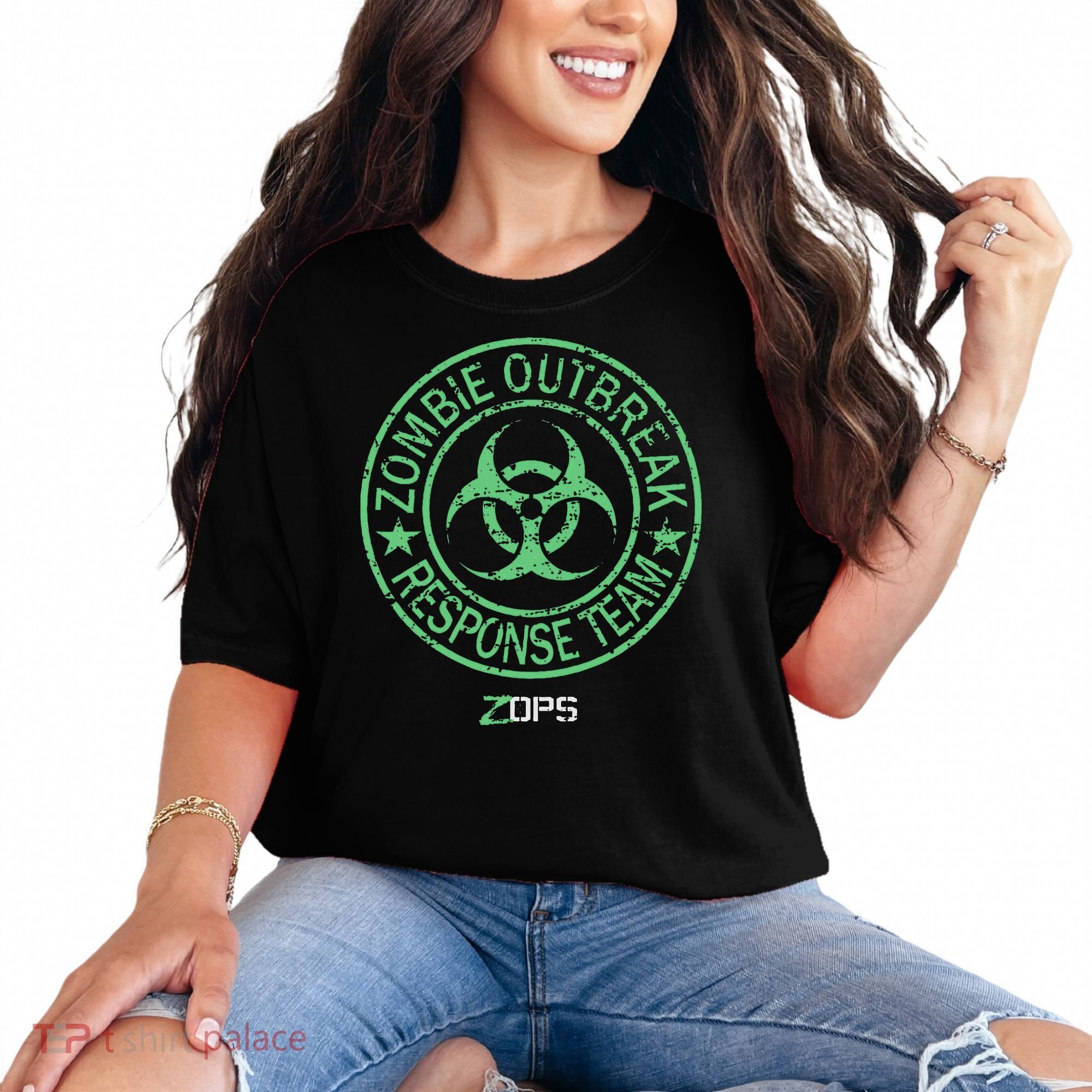 Z Ops Zombie Outbreak Response Team Comfort Colors T-Shirt