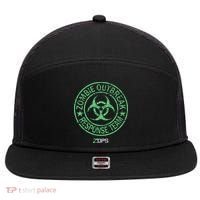 Z Ops Zombie Outbreak Response Team 7 Panel Mesh Trucker Snapback Hat thumb 0