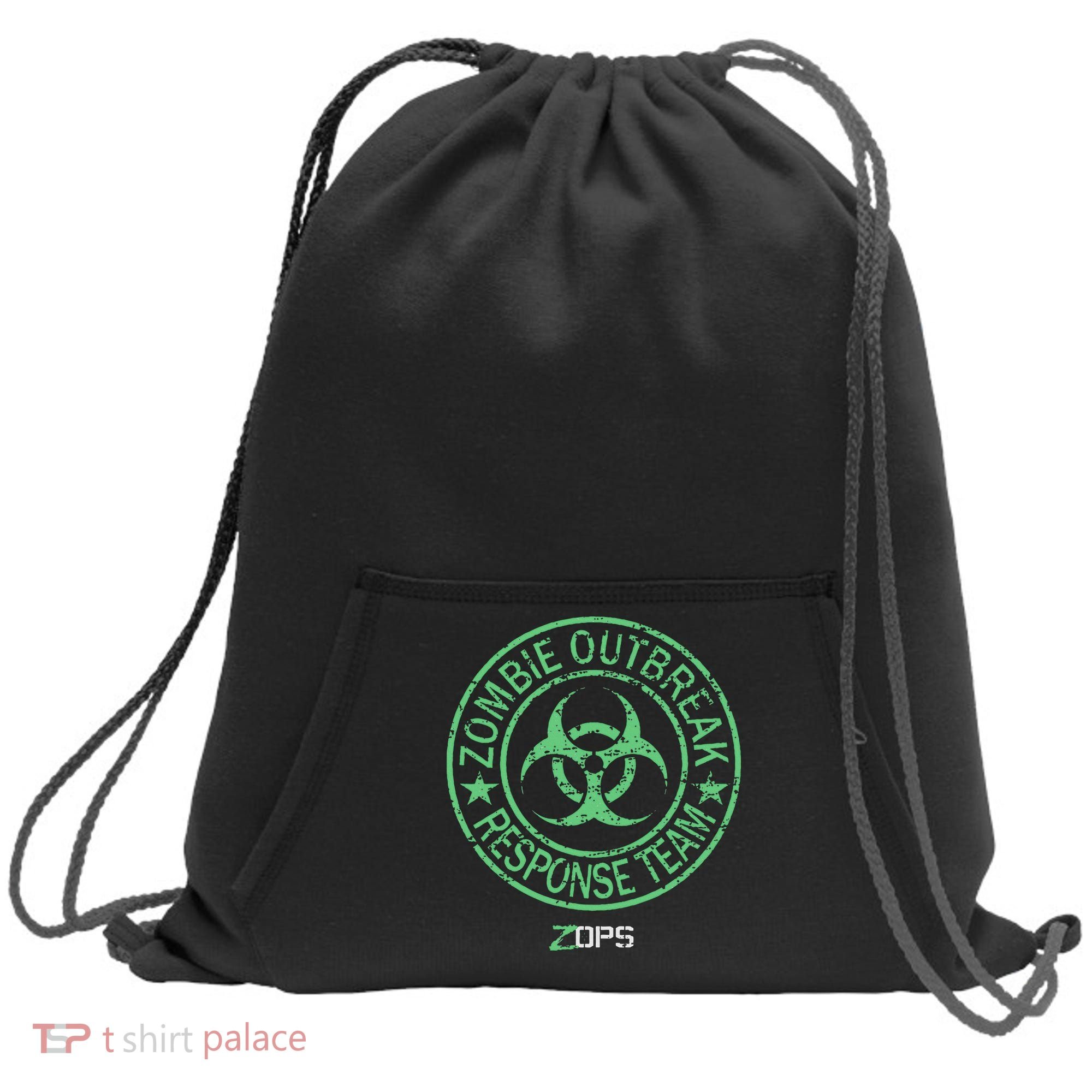 Z Ops Zombie Outbreak Response Team Sweatshirt Cinch Pack Bag