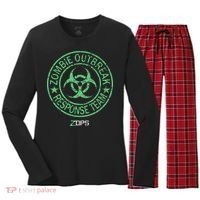 Z Ops Zombie Outbreak Response Team Women's Long Sleeve Flannel Pajama Set  thumb 0